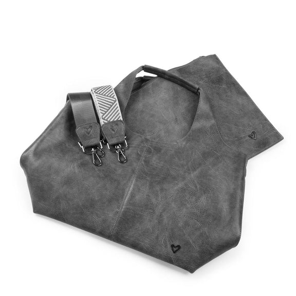 PRENELOVE KIPLING VEGAN LEATHER TOTE BAG WITH LAPTOP SLEEVE